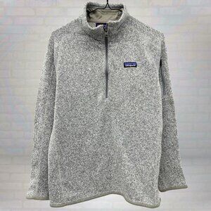 Patagonia Better Sweater 1/4 Zip Pullover - Gray Fleece Jacket Size Ladies Large